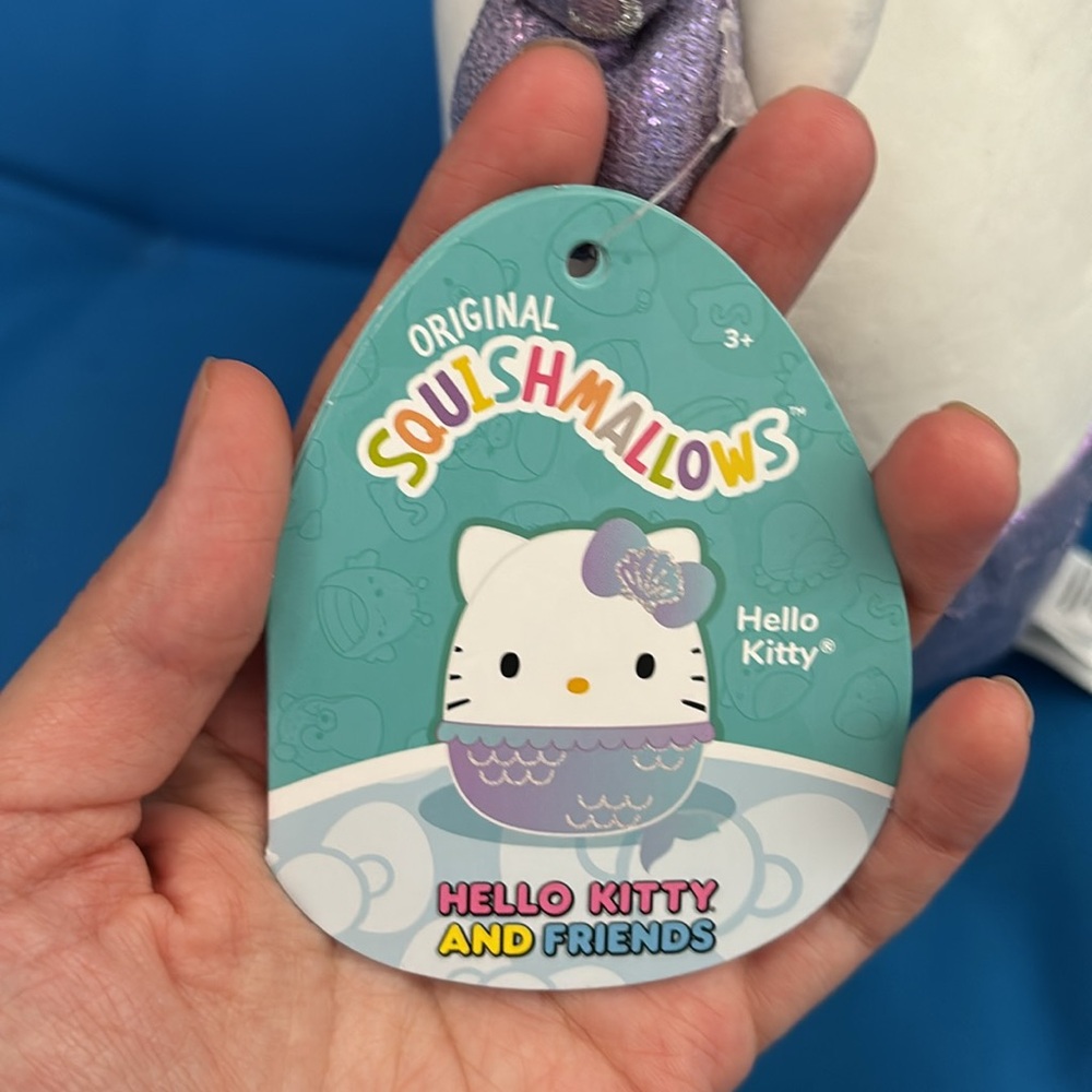 Original SquishMallows Hello Kitty Mermaid Size 7 “ Inch 2024 NWTS - Picture 3 of 11